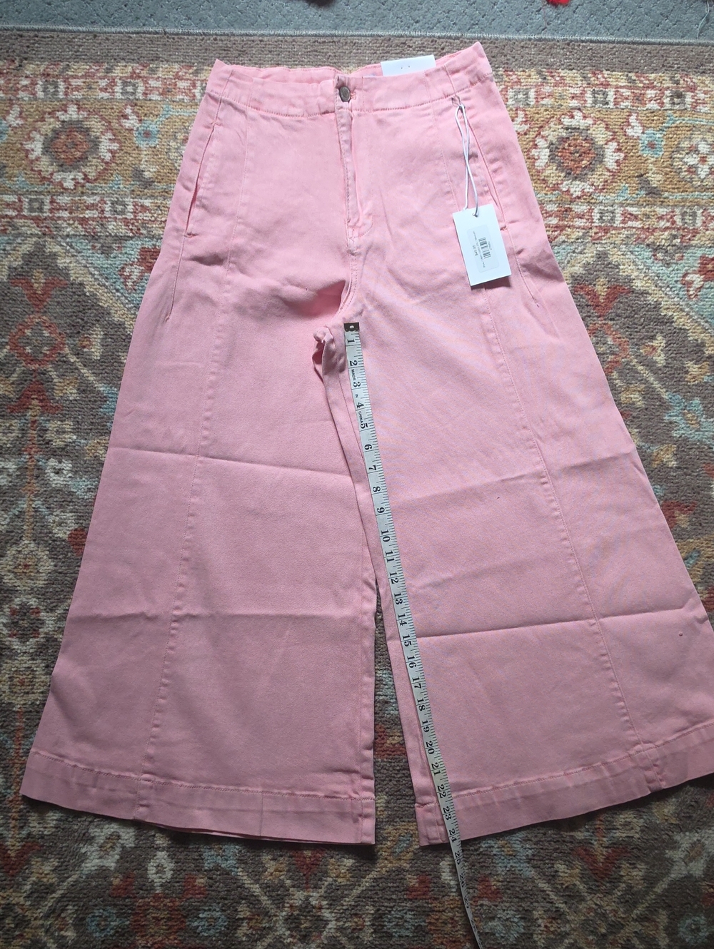 Zenana Pink Wide-Leg Women’s Jeans Medium Womens 1